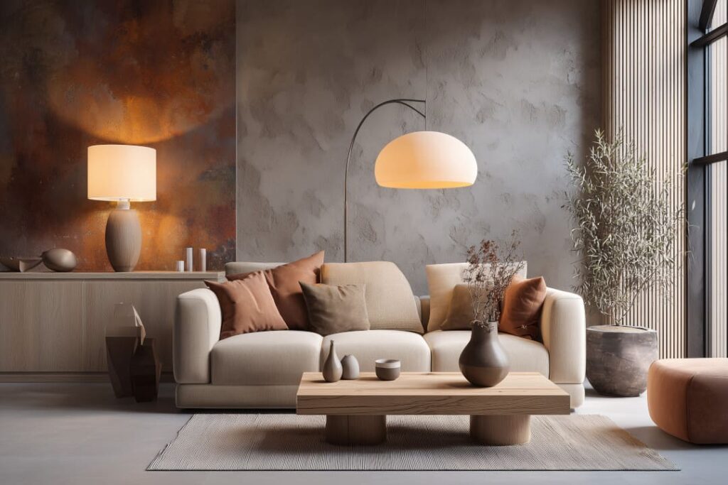 Stimmungsvolle Raumgestaltung mit Möbeln und Beleuchtung – Beispiel aus einer individuellen Wohnberatung