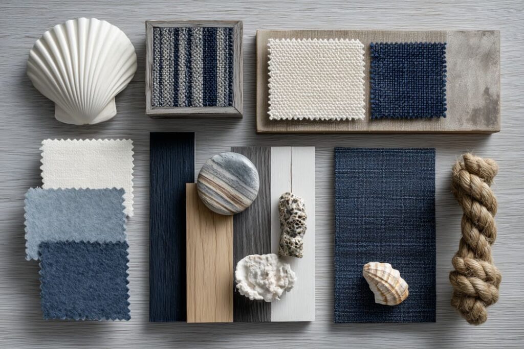 Maritime Einrichtungsstil - Farb- und Materialpalette