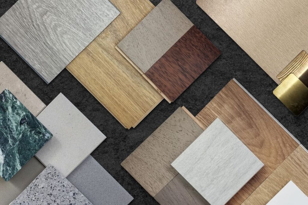 Beratung Innenausbau in Basel – Auswahl von Bodenbelägen und Materialien mit professioneller Inneneinrichtung Beratung, warme Farben und persönliche Begleitung